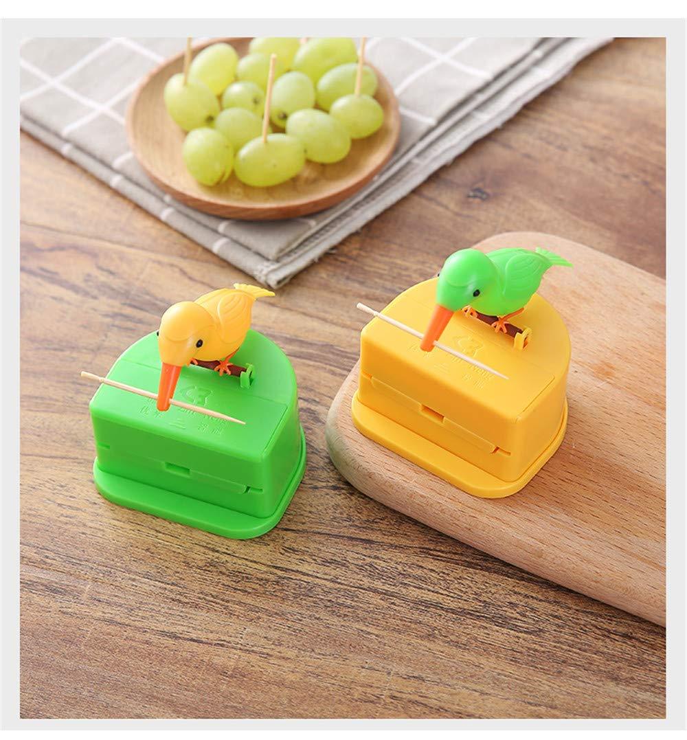 Creative Automatic Toothpick Box Cartoon Bird