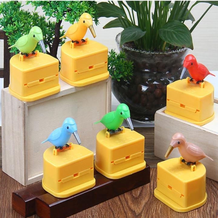 Creative Automatic Toothpick Box Cartoon Bird