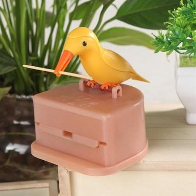 Creative Automatic Toothpick Box Cartoon Bird