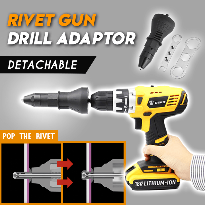 Rivet Gun Drill Adaptor